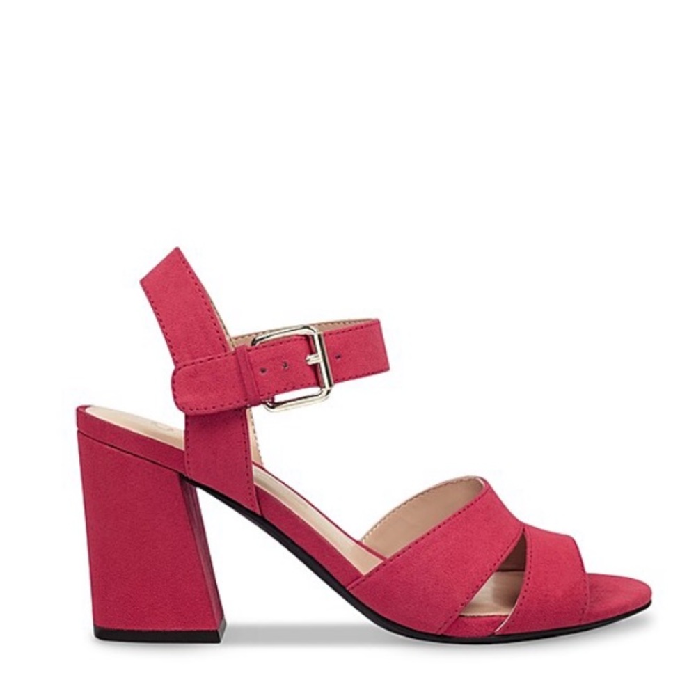 New Unisa Red Heeled Sandals - Picture 2 of 9